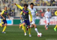 4試合連続先発した岡田 翔平（群馬）だが、シュート1本に抑えられた【明治安田Ｊ２ 第4節 群馬vs町田】