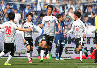 同点ヘッドを押し込み、試合を振り出しに戻した巻 誠一郎（熊本）【明治安田Ｊ２ 第4節 福岡vs熊本】