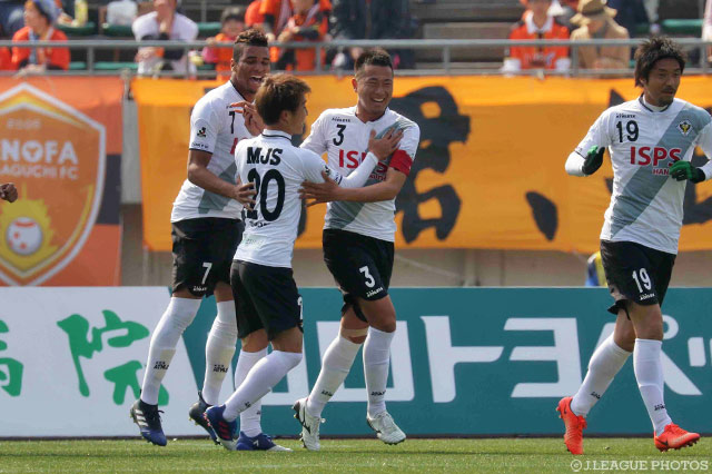 井林 章（#3）の2試合連続ゴールで試合の均衡を破った東京Ｖ【明治安田Ｊ２ 第4節 山口vs東京Ｖ】