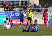 スコアレスに終わり、共に無念の3試合連続ドロー【明治安田Ｊ２ 第4節 山形vs讃岐】