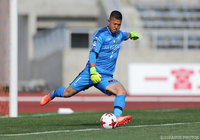 再三の好セーブでゴールを死守した秋元 陽太（湘南）【明治安田Ｊ２ 第4節 愛媛vs湘南】