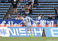 開幕戦以来となる４試合ぶりのゴールを決めたファンマ（長崎）【明治安田Ｊ2 第5節 京都vs長崎】
