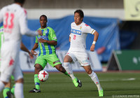 ３試合連続ゴールを狙い奮闘した清武 功暉（千葉）【明治安田Ｊ2 第5節 湘南vs千葉】