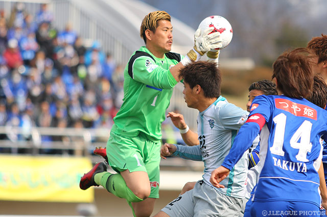 2試合連続で無失点に抑えた児玉 剛（山形）【明治安田Ｊ２ 第5節 山形vs福岡】