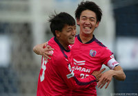 50分に均衡を破る先制ゴールを決めた西本 雅崇（Ｃ大23）【明治安田Ｊ３ 第4節 YS横浜vsＣ大23】