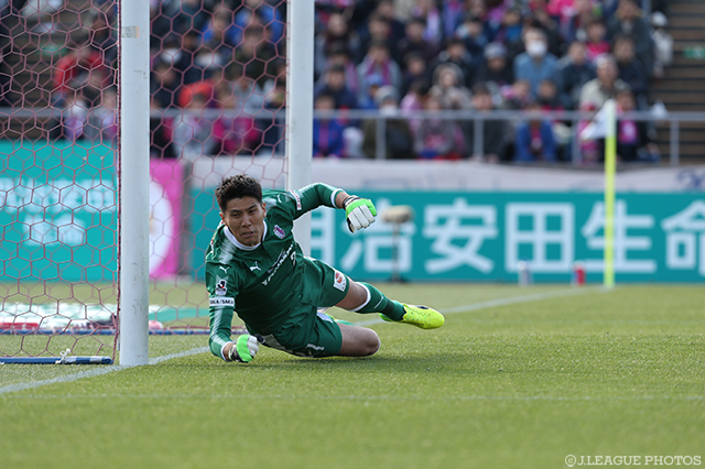 開幕戦以来の出場を完封で飾ったキム ジンヒョン（Ｃ大阪）【明治安田Ｊ１ 第5節 Ｃ大阪vs横浜FM】