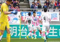 開始早々4分に先制PKを決めた豊田 陽平（鳥栖）【明治安田Ｊ１ 第5節 FC東京vs鳥栖】【明治安田Ｊ１ 第5節 FC東京vs鳥栖】