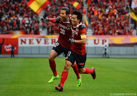 共に得点し、名古屋の3連勝に貢献した永井 龍（左）と佐藤 寿人（右）【明治安田Ｊ２ 第6節 名古屋vs熊本】