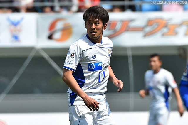 阪野 豊史（山形）は鋭いシュートを放つも得点ならず【明治安田Ｊ２ 第6節 長崎vs山形】