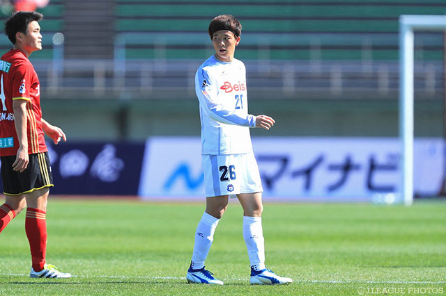 アグレッシブなプレーでチャンスに絡んだ高井 和馬（群馬）【明治安田Ｊ２ 第6節 金沢vs群馬】