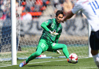 好セーブで2試合連続無失点に抑えた杉山 力裕（福岡）【明治安田Ｊ２ 第6節 福岡vs横浜FC】