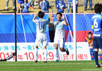 首位の富山を撃破するダメ押し点を挙げた中村 亮太（沼津）【明治安田Ｊ３ 第4節 富山vs沼津】