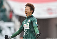 開幕戦以来となるゴールを決めた永島 悠史（岐阜）【明治安田Ｊ２ 第7節 岐阜vs水戸】