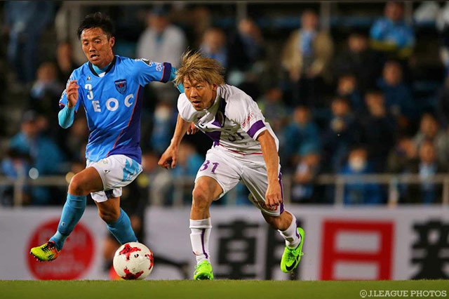 74分から出場し、古巣ゴールに迫った大黒 将志（京都）【明治安田Ｊ２ 第7節 横浜FCvs京都】