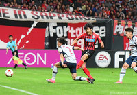 59分に決勝ゴールを決めた都倉 賢（札幌）【明治安田Ｊ１ 第6節 札幌vsFC東京】