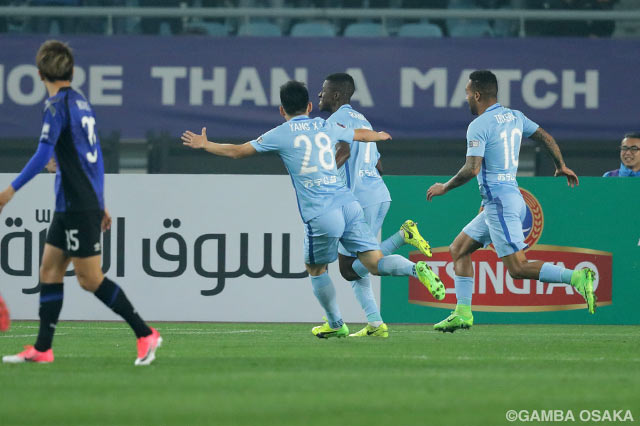 先制から4分後にラミレスの追加点でリードを広げた江蘇蘇寧【ＡＣＬ GS MD4 江蘇蘇寧vsＧ大阪】