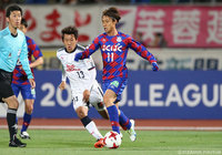 セットプレーのキッカーを務め、チャンスを作った堀米 勇輝（甲府）【ルヴァンカップ GS 第2節 甲府vsＣ大阪】