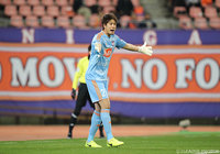 最後尾から味方を鼓舞する守田 達弥（新潟）【ルヴァンカップ GS 第2節 新潟vs広島】