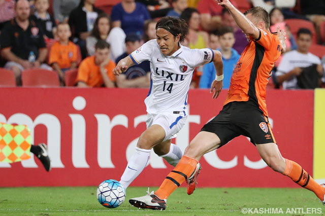 加入後初の公式戦出場を果たした金森 健志（鹿島）【ＡＣＬ GS MD4 ブリスベンロアーvs鹿島】