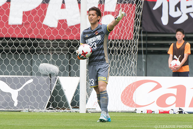 Ｊ２通算50試合出場を達成した白井 裕人（金沢）【明治安田Ｊ２ 第8節 大分vs金沢】