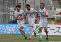 試合終了間際の決勝PKで加入後初得点を記録したラリベイ（千葉）【明治安田Ｊ２ 第8節 山口vs千葉】