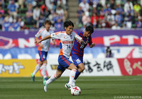 73分から出場しダメ押しゴールを狙った田中 達也（新潟）【明治安田Ｊ１ 第7節 甲府vs新潟】