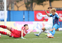 今季３点目となる先制ゴールを決めた久富 賢（秋田）【明治安田Ｊ３ 第5節 秋田vs鳥取】