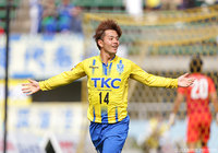 後半アディショナルタイム3分に劇的な決勝ゴールを決めた西谷 和希（栃木）【明治安田Ｊ３ 第5節 栃木vs沼津】