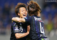 チームＪ１通算1,400得点を決めた泉澤 仁（Ｇ大阪）【明治安田Ｊ１ 第8節 Ｇ大阪vs大宮】