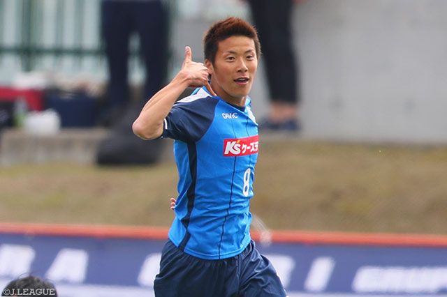 2試合連続で先制点を奪った林 陵平（水戸）【明治安田Ｊ２ 第9節 水戸vs福岡】