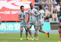 ウェリントンの今季4点目で同点に追いついた福岡【明治安田Ｊ２ 第9節 水戸vs福岡】