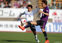 同点ゴールをアシストした松本の背番号10工藤 浩平【明治安田Ｊ２ 第9節 京都vs松本】