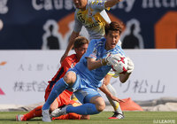 長崎にゴールを許さず今季３度目の完封勝利に貢献した守護神・パク ソンス（愛媛）【明治安田Ｊ２ 第9節 愛媛vs長崎】