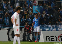 53分に均衡を破る先制ゴールを決めたイバ（横浜FC）【明治安田Ｊ２ 第9節 横浜FCvs千葉】