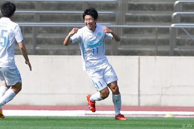 2ゴールを挙げて勝利の立役者となった中野 誠也（筑波大）【天皇杯 1回戦 YS横浜vs筑波大】