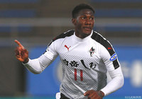 2試合連続得点に加え、追加点をアシストしたグスタボ（熊本）【明治安田Ｊ２ 第9節 金沢vs熊本】