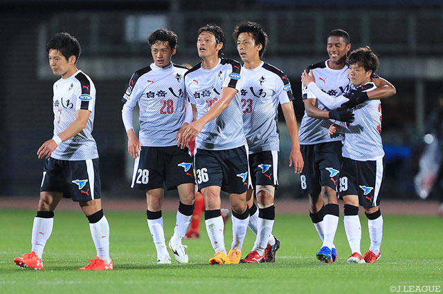 貴重な追加点で今季初連勝に貢献した嶋田 慎太郎（熊本 #39）【明治安田Ｊ２ 第9節 金沢vs熊本】