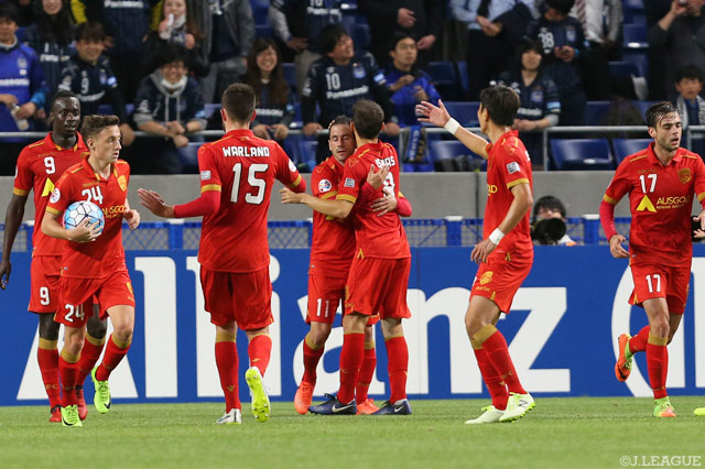 セルヒオ シリオ（#11）のゴールで反撃を開始したアデレード【ＡＣＬ GS MD5 Ｇ大阪vsアデレード】