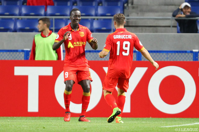 土壇場で同点弾を決め、1得点2アシストのババカル ディアワラ（アデレード #9）【ＡＣＬ GS MD5 Ｇ大阪vsアデレード】