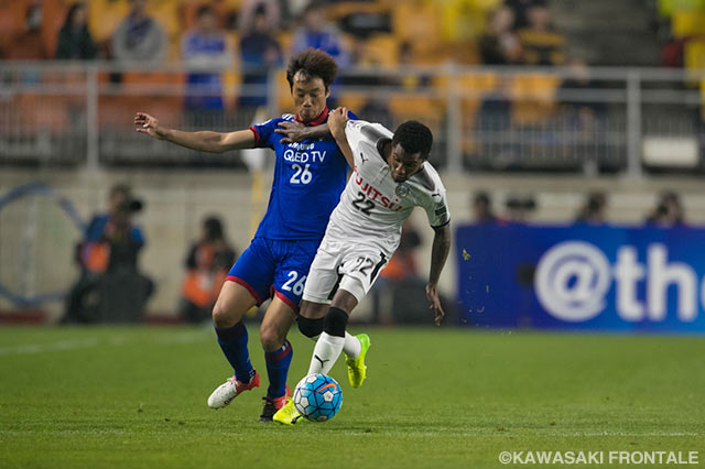 64分からピッチに立ち、果敢に追加点を狙ったハイネル（川崎Ｆ）【ＡＣＬ GS MD5 水原三星vs川崎Ｆ】