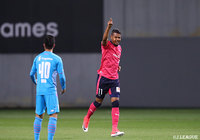 開始６分に「撃ち合い」の幕開けを告げる先制ゴールを決めたリカルド サントス（C大阪）【ルヴァンカップ GS 第3節 鳥栖vsＣ大阪】