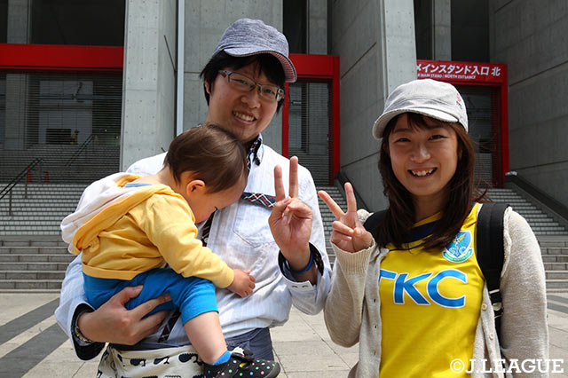 家族揃って栃木サポ。二代目はちょっとおねむかな？【明治安田Ｊ３ 第6節 C大23vs栃木】