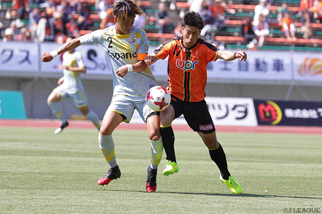 加藤 大樹（山口）を無得点に抑えた田代 真一（長崎）【明治安田Ｊ２ 第10節 山口vs長崎】