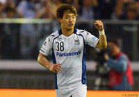 殊勲の決勝点を挙げ、公式戦3試合連続ゴールの堂安 律（Ｇ大阪）【明治安田Ｊ１ 第9節 横浜FMvsＧ大阪】