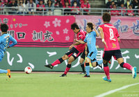 先制点をゴール左隅へ鮮やかに決めた山村 和也（Ｃ大阪）【明治安田Ｊ１ 第9節 Ｃ大阪vs川崎Ｆ】
