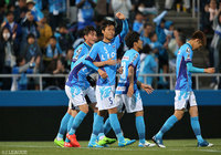 CKから先制ヘッドを流し込んだ西河 翔吾（横浜FC）【明治安田Ｊ２ 第11節 横浜FCvs愛媛】