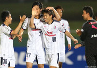 第2節以来の得点となる決勝点を決めた岸本 武流（Ｃ大23）【明治安田Ｊ３ 第7節 鹿児島vsＣ大23】