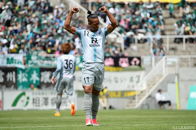 決勝点を決め、直近4戦で3得点と好調のウェリントン（福岡）【明治安田Ｊ２ 第12節 松本vs福岡】