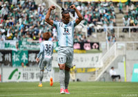 決勝点を決め、直近4戦で3得点と好調のウェリントン（福岡）【明治安田Ｊ２ 第12節 松本vs福岡】