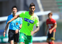 追加点を許した直後に反撃の1点を決めたラリベイ（千葉）【明治安田Ｊ２ 第12節 金沢vs千葉】